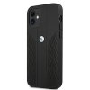Etui BMW BMHCP12SRSPPK iPhone 12 mini 5,4 czarny/black hardcase Leather Curve Perforate